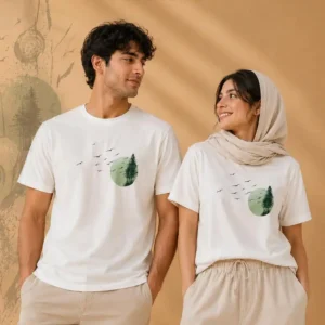 تیشرت نقاشی پرواز سبز