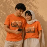 تیشرت نقاشی غروب تابستانی